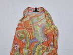Blusa Ralph Lauren Talla Chica Amarillo/naranja Sin Mangas