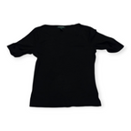 Playera Ralph Lauren De Mujer Grande L Manga Corta Negro