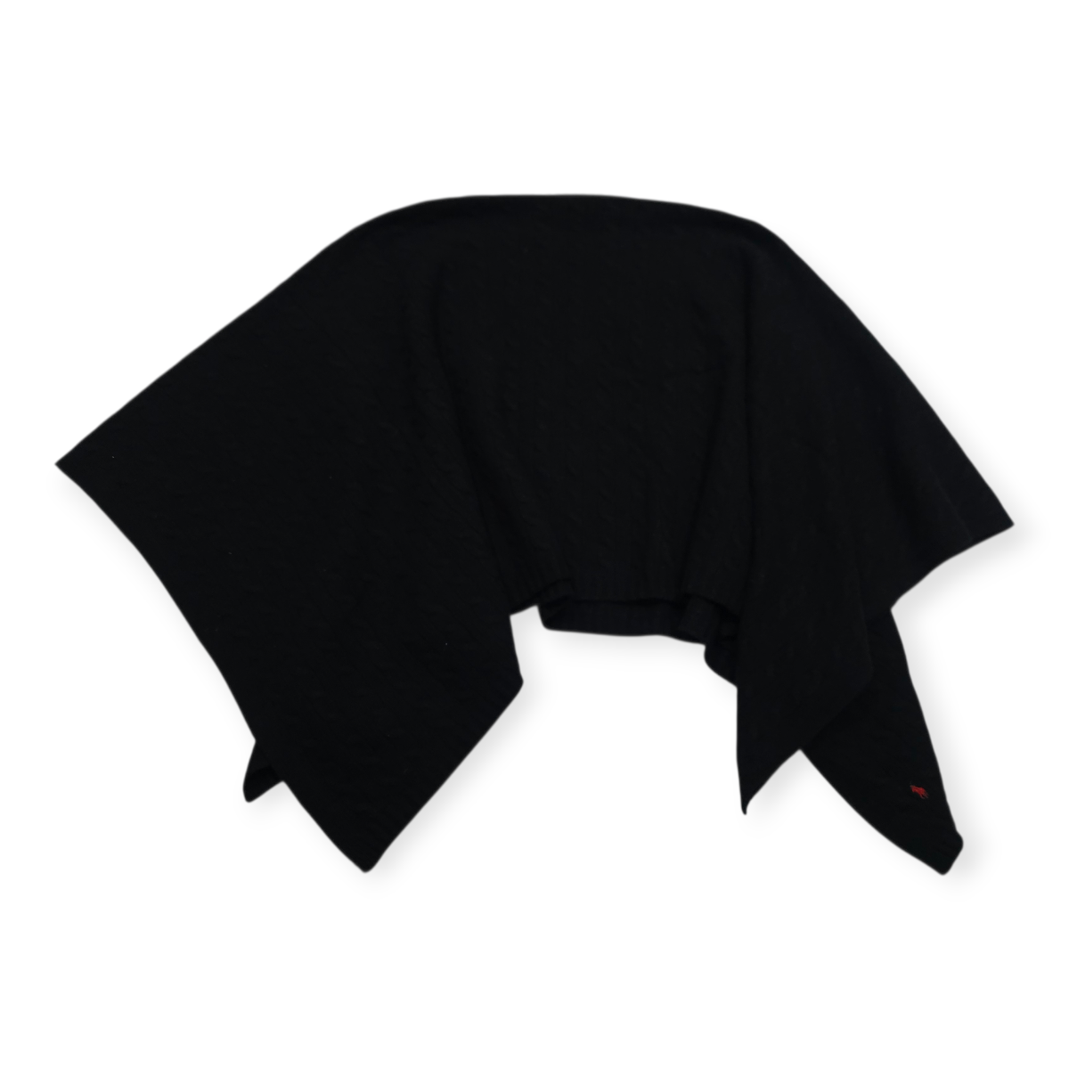 Poncho Suéter Ralph Lauren Lana/cashmere Negro S/m
