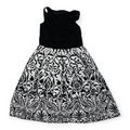 Vestido Ralph Lauren Talla 6 Color Negro Con Falda Blanca