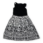 Vestido Ralph Lauren Talla 6 Color Negro Con Falda Blanca
