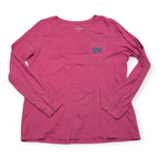 Playera Vineyard Vines Rosa De Mujer Xgrande Xl Manga Larga