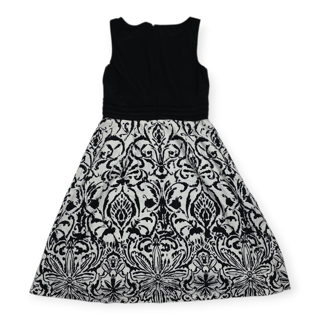 Vestido Ralph Lauren Talla 6 Color Negro Con Falda Blanca