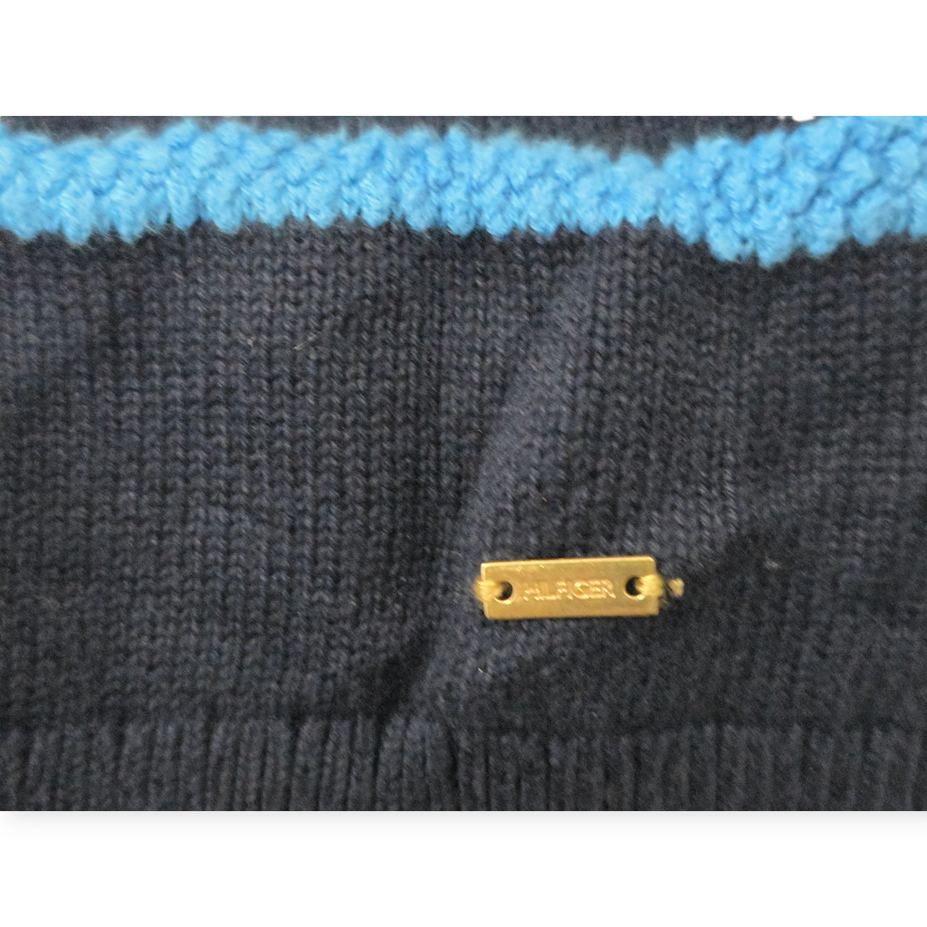 Sueter Tommy Hilfiger Xgrande Xl Azul A 2 Tonos De Mujer