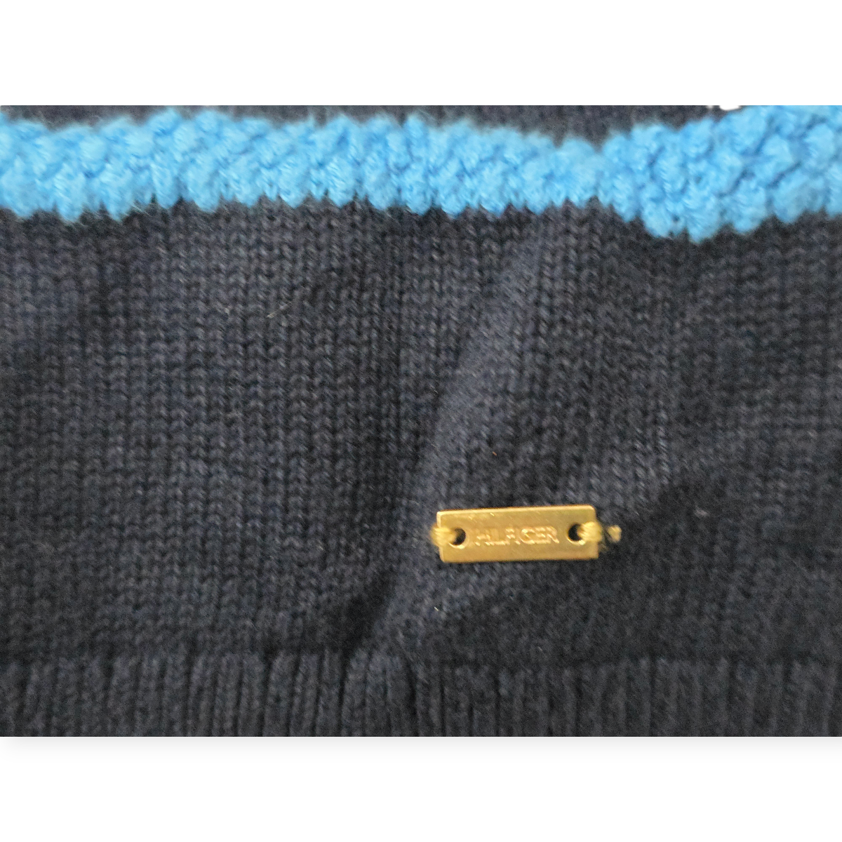 Sueter Tommy Hilfiger Xgrande Xl Azul A 2 Tonos De Mujer