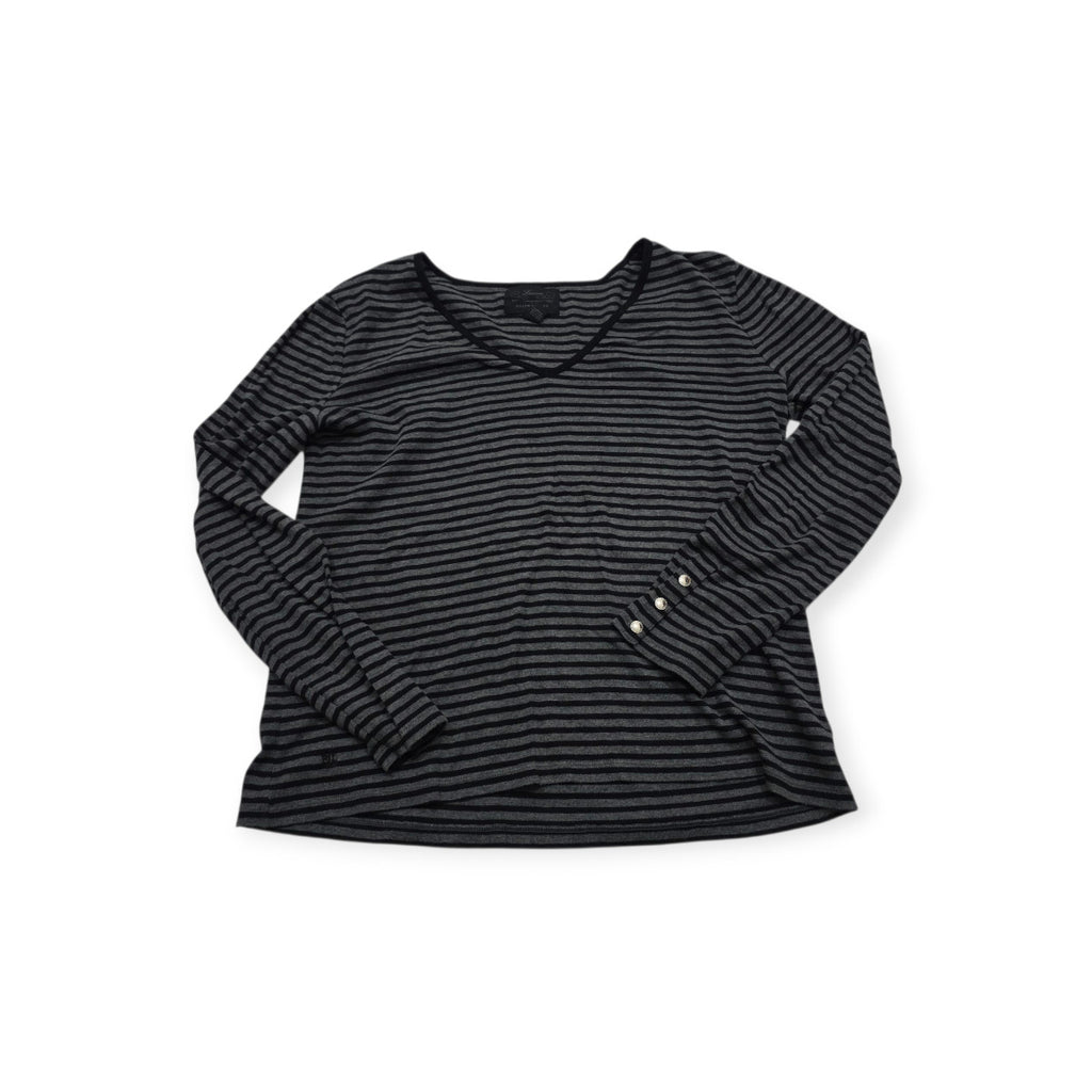 Playera Ralph Lauren Xgrande Xl Gris Oscuro Con Lineas