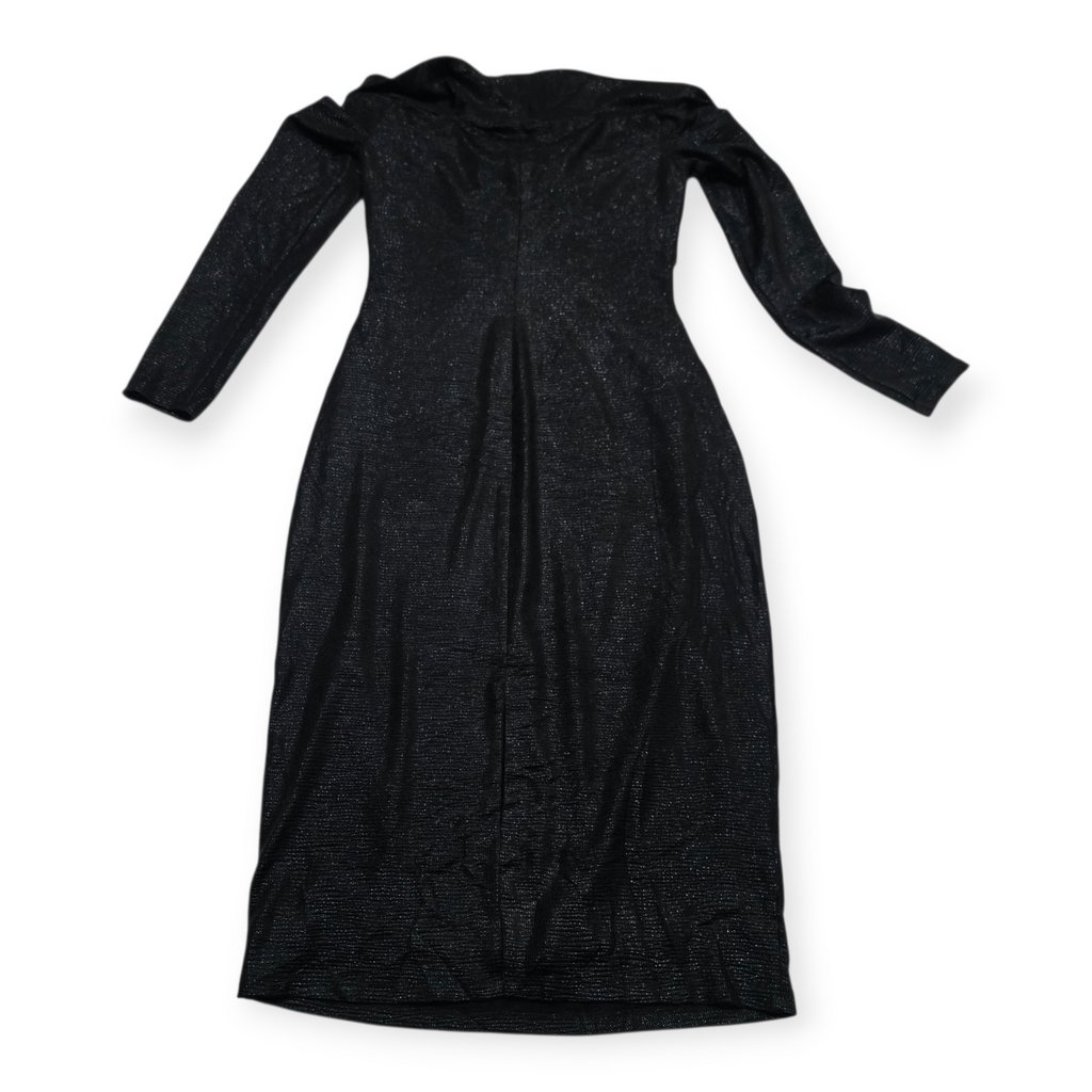 Vestido Lauren Ralph Lauren Negro Brillante Talla 10
