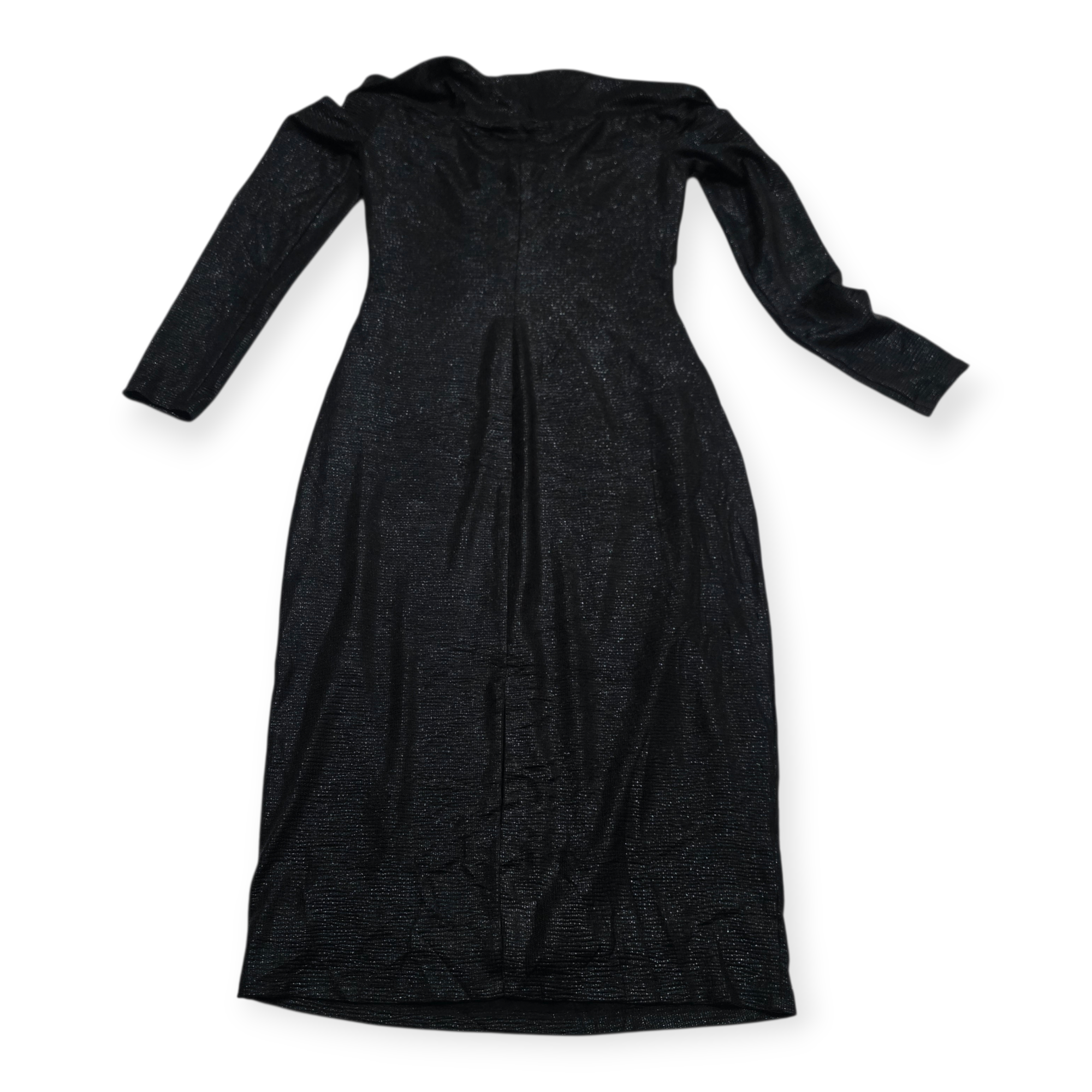 Vestido Lauren Ralph Lauren Negro Brillante Talla 10