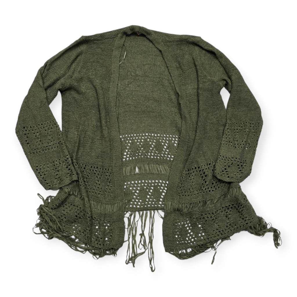 Cardigan Michael Kors Verde Flecos Tejido Calado Talla S