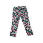 Pantalon Brooks Brothers Talla 6 Floreado Verde Con Rosa