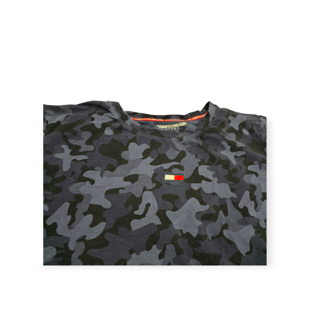 Playera Corta Tommy Hilfiger Talla 1x Azul Militar