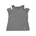 Playera Michael Kors Mediana M Lineas Blanco Negro