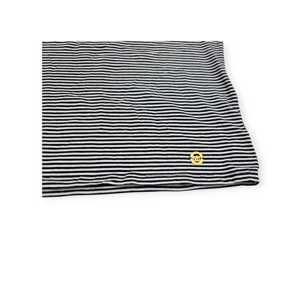 Playera Michael Kors Mediana M Lineas Blanco Negro