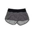 Short Lululemon Talla 8 Gris Jaspeado Con Negro