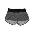 Short Lululemon Talla 8 Gris Jaspeado Con Negro