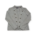 Blazer Tommy Hilfiger Mediana M Gris Claro Rayado