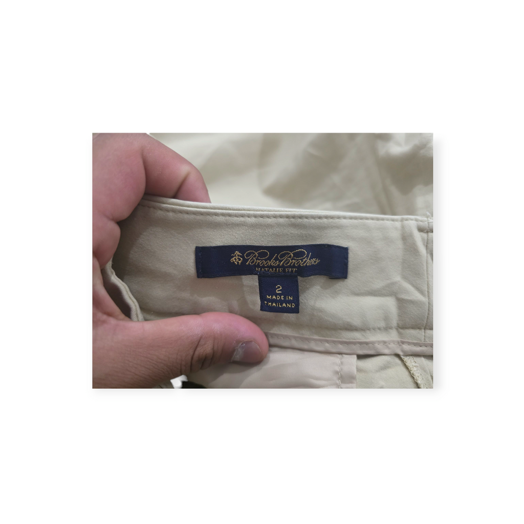 Pantalón Mujer Brooks Brothers Talla 2 Café Claro
