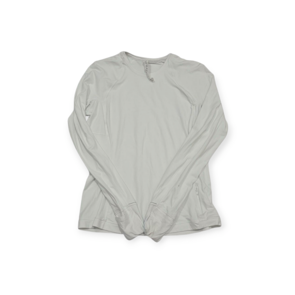 Playera Mujer Lululemon Talla 10 Blanco Manga Larga