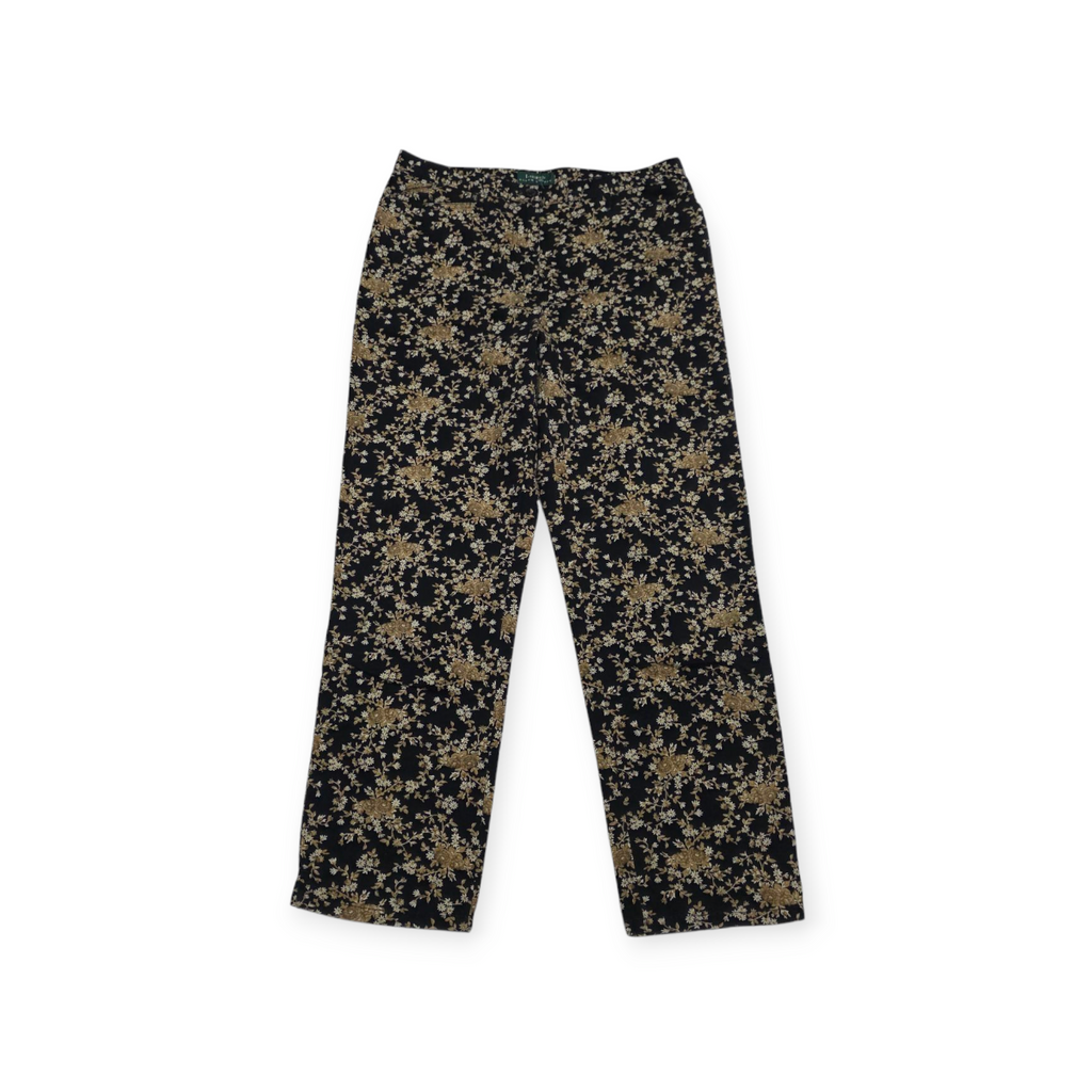 Pantalon Mujer Ralph Lauren Talla 8 Cafe Con Azul