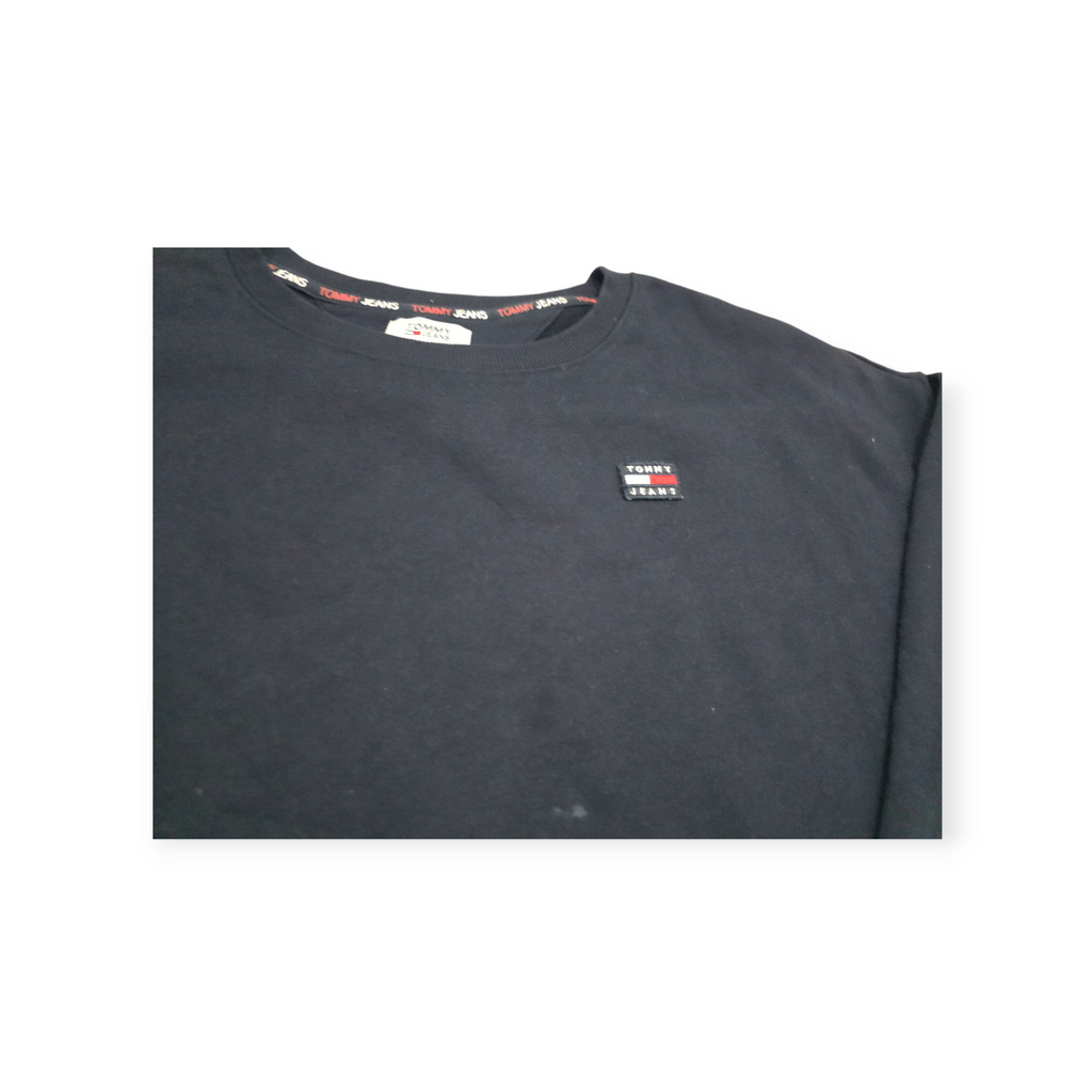 Sudadera Mujer Crop Top Azul Marino Tommy Hilfiger Mediana M