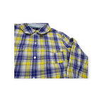 Camisa Tommy Hilfiger Grande L Amarillo C/ Azul Cuadricul