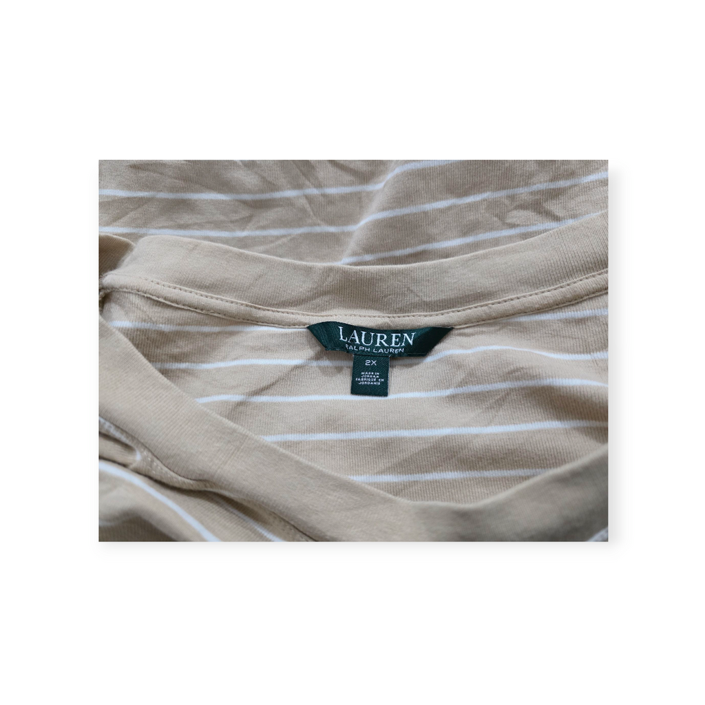 Playera Ralph Lauren Talla 2x Cafe Claro