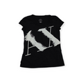 Playera Armani Exchange Chico S Negra Manga Corta