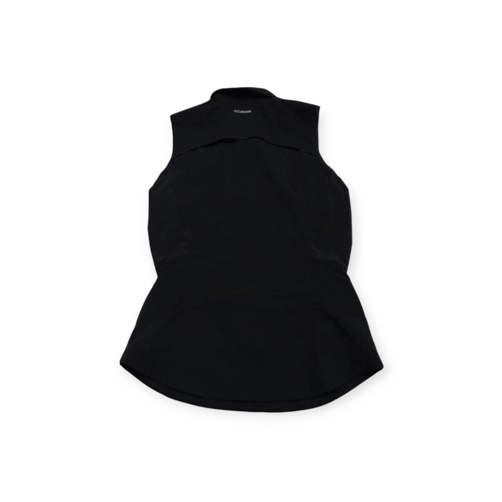 Camisa Columbia Sunprotection Mediana M Negra Sin Mangas