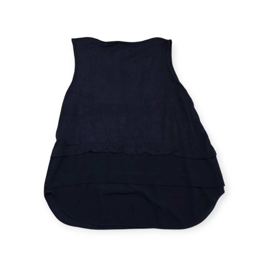 Blusa Michael Kors Azul Grande L Profundo Sin Mangas