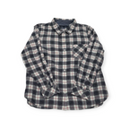Camisa Tommy Hilfiger Xgrande Xl Cuadrada Gris Con Blanco