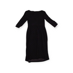 Vestido Ralph Lauren Talla 4 Negro Manga 3/4 C/ Figuras Vino