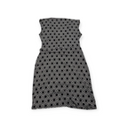 Vestido Michael Kors Chico S Gris Con Negro Sin Mangas