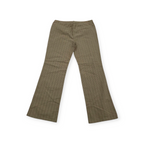 Pantalon Tommy Hilfiger Talla 14 De Vestir Color Cafe Rayado Marrón Claro 14