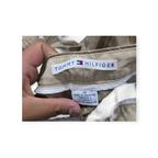Pantalon Tommy Hilfiger Talla 14 De Vestir Color Cafe Rayado Marrón Claro 14