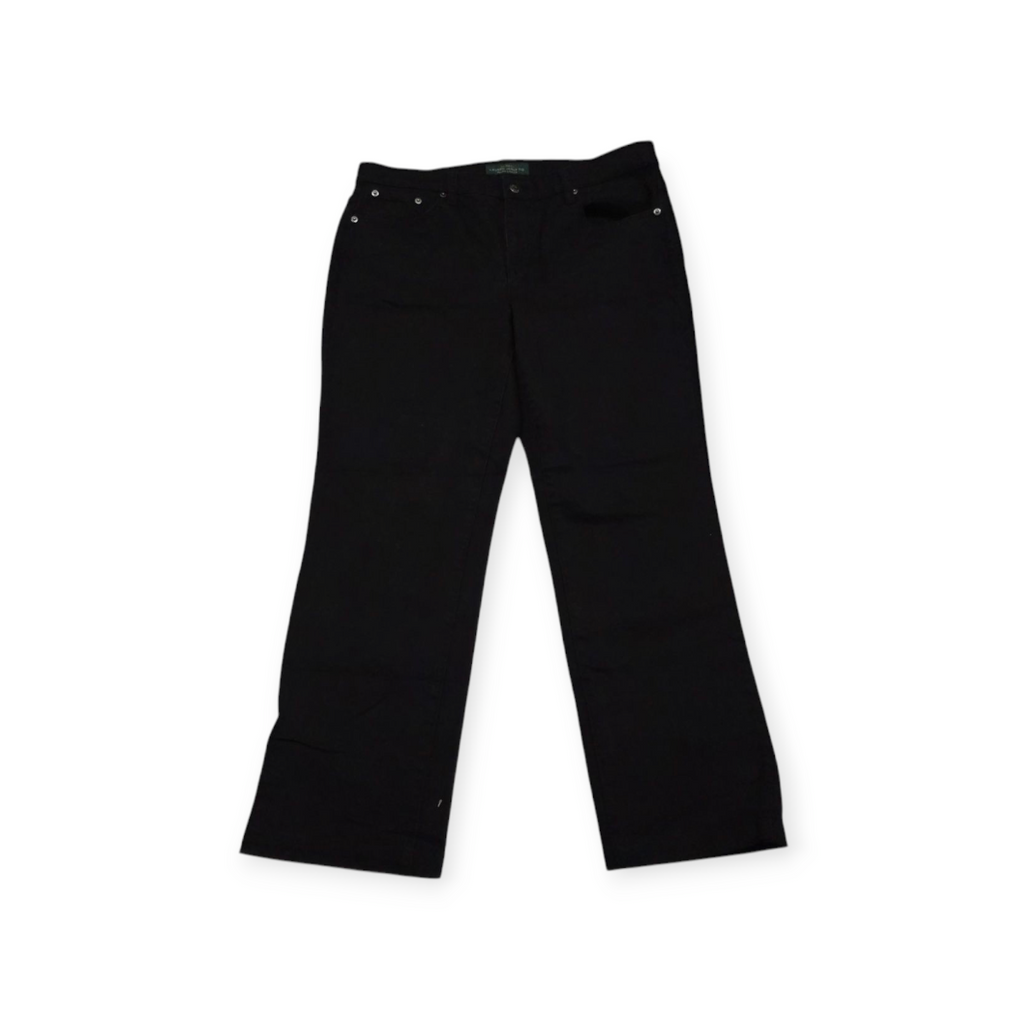 Pantalon Ralph Lauren Talla 14 Color Negro De Mezclilla
