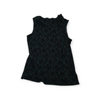 Blusa Michael Kors Grande L Verde Con Azul Sin Mangas