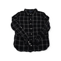 Camisa Tommy Hilfiger Grande L Negro Con Cuadros Blancos