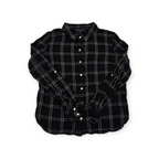 Camisa Tommy Hilfiger Grande L Negro Con Cuadros Blancos