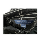 Camisa Tommy Hilfiger Grande L Negro Con Cuadros Blancos