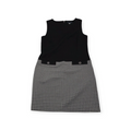 Vestido Tommy Hilfiger Talla 12 Negro Con Gris Sin Mangas