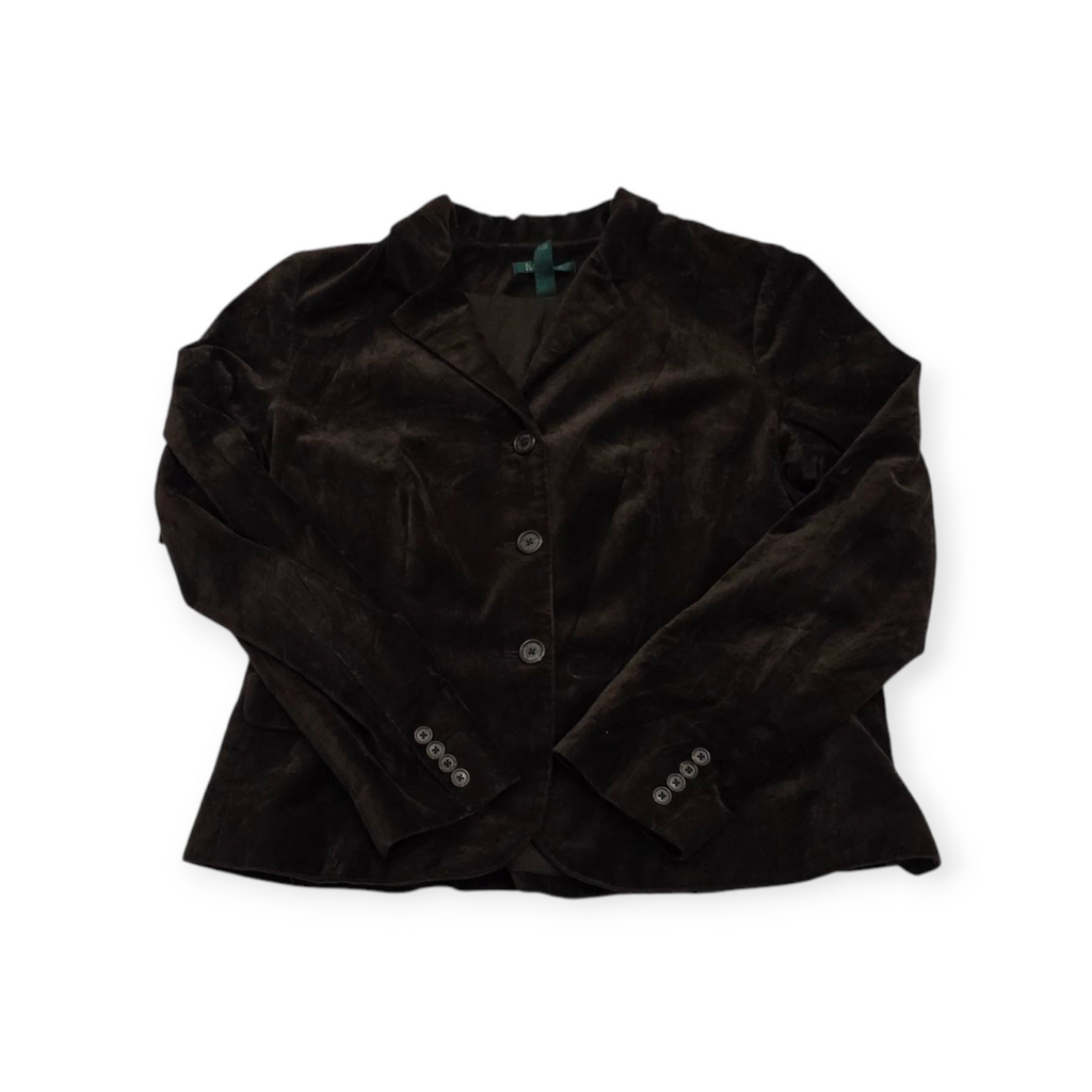 Sueter Blazer Ralph Lauren Cafe De Terciopelo Talla 16