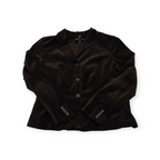 Sueter Blazer Ralph Lauren Cafe De Terciopelo Talla 16