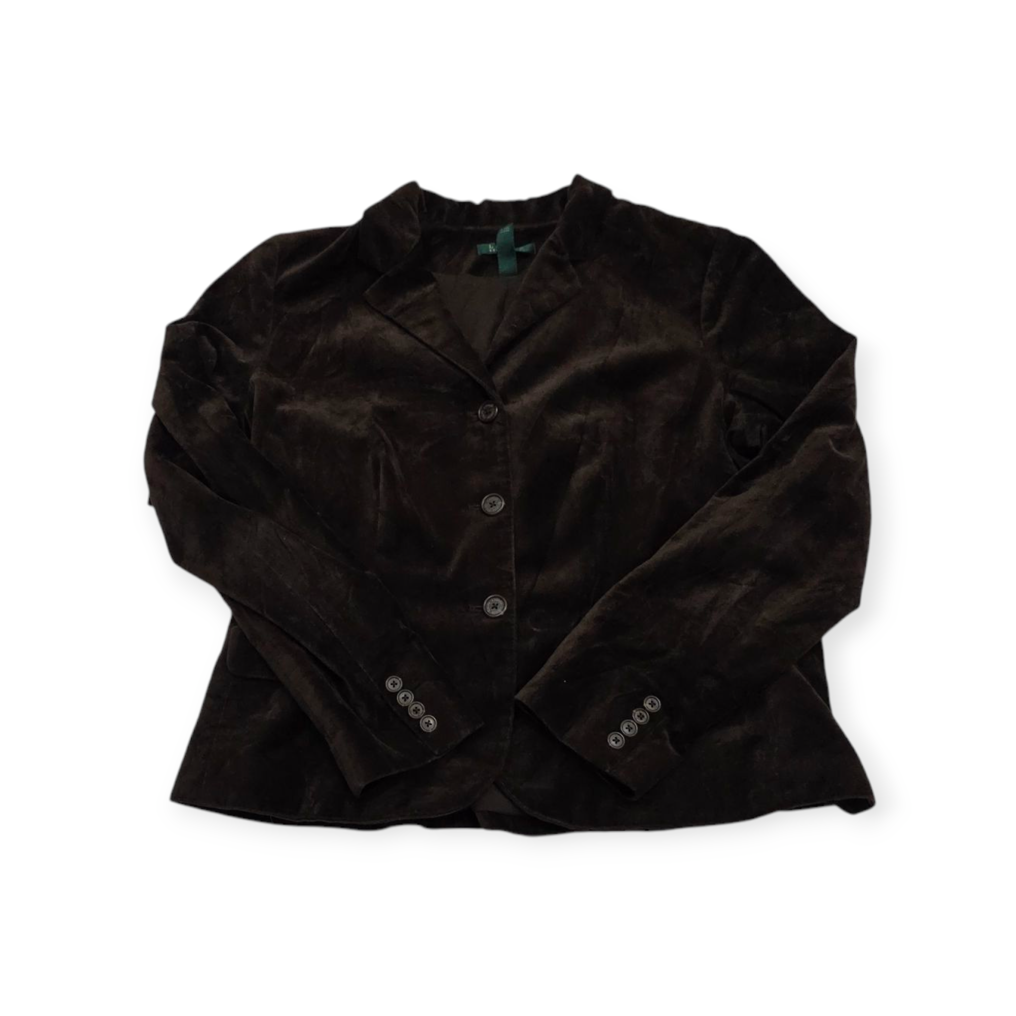 Sueter Blazer Ralph Lauren Cafe De Terciopelo Talla 16