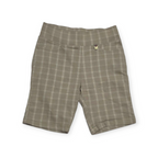 Short Tommy Hilfiger Talla 10 Color Cafe Claro Con Cuadros