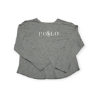 Playera Polo Ralph Lauren Xgrande Xl Gris Claro Manga Larga