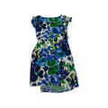 Vestido Ralph Lauren Talla 16 Azul Con Verde Flores