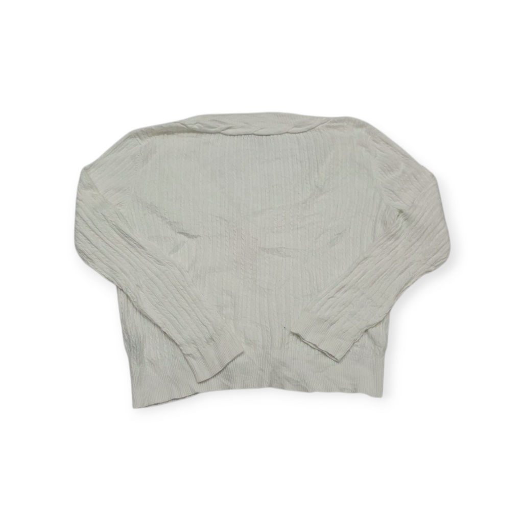 Sueter Ralph Lauren Xgrande Xl Blanco Con Botones