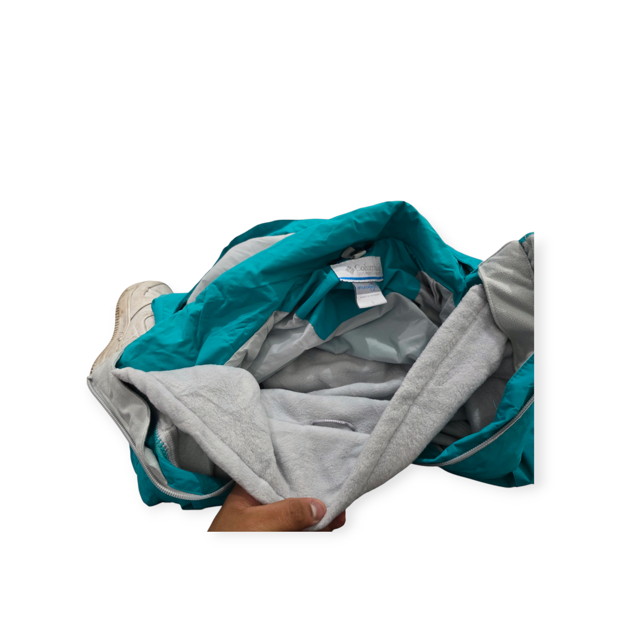 Chamarra Columbia 2 En 1 Interchange Grande L Color Azul