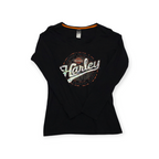 Playera Harley Davidson Grande L Manga Larga Color Negro