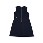 Vestido Michael Kors Grande L Azul Marino Con Dorado